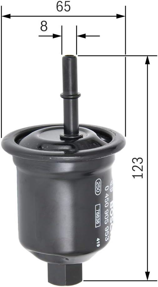 BOSCH Fuel Filter Fits MITSUBISHI Galant VI 6 EA 2.0-2.5L 1996-2004