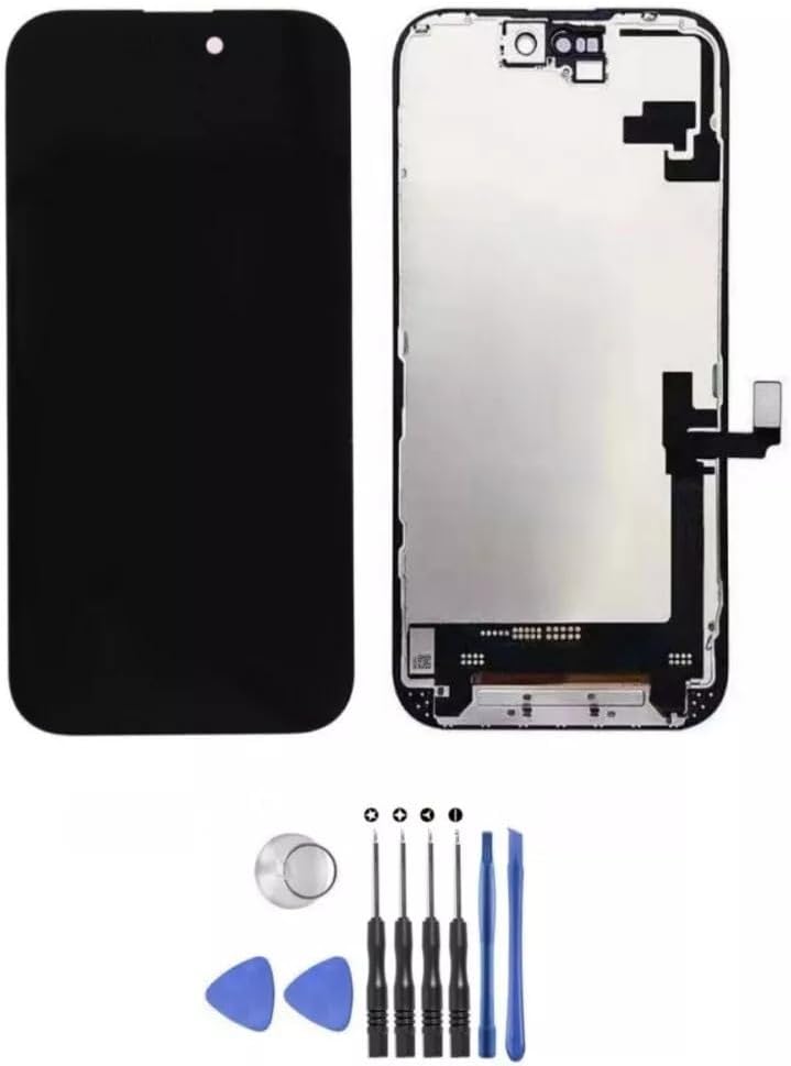 for iPhone 16 Screen Replacement 6.1-inch, 3D Touch LCD Display Digitizer with Frame Assembly and Repair Tools, Compatible with (A3287, A3081, A3286, A3288)