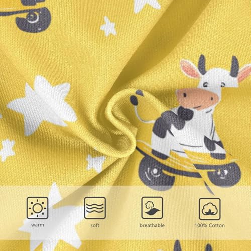 Wusikd Cow Riding Skateboards Boys' Underwear Cotton Cute Boys Briefs Soft Toddler Underwear 2T3
