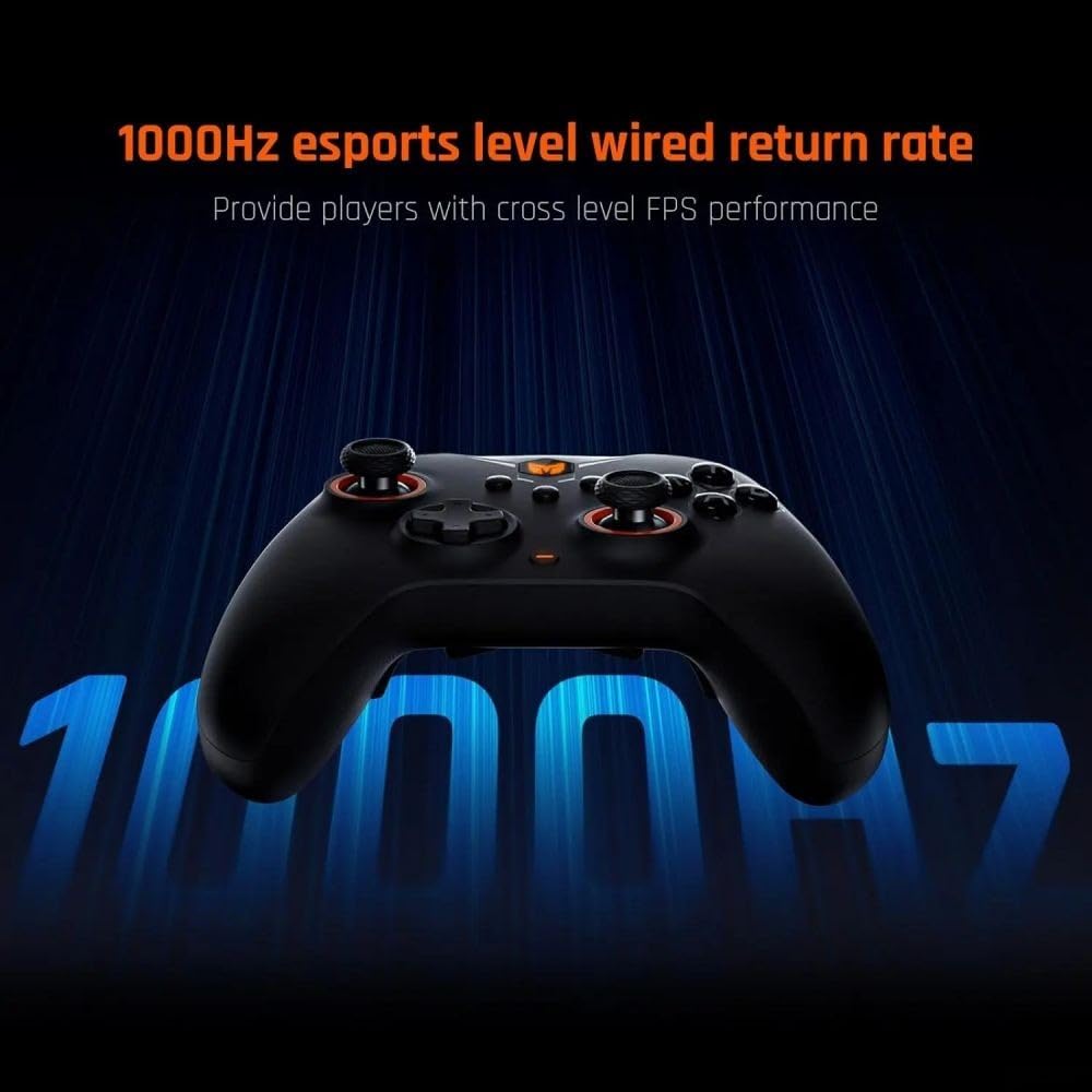 Gamepad wireless, PC e controller Android con connessione a bassa latenza per giochi mobili, design ergonomico controller wireless (nero)