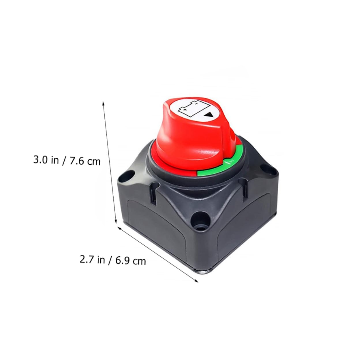 GRIRIW Heavy Duty Battery Isolator Switch 12v-48v Marine Conditions Resistant Cut off Master Isolator