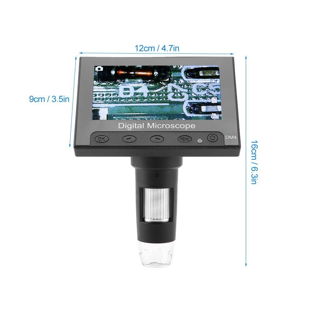 mikroskop 2 MP 500/1000X cyfrowy mikroskop elektroniczny 4,3" wyświetlacz lupa ze światłem LED Pcb lupa