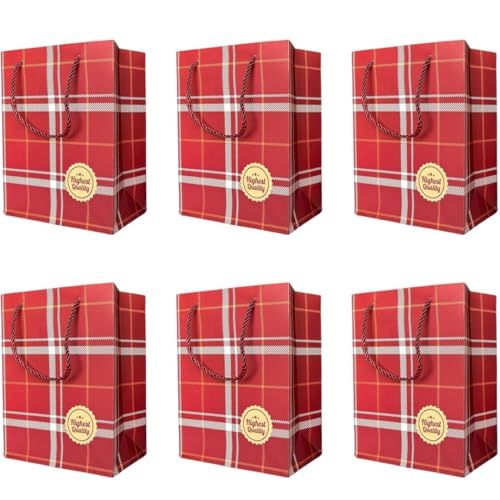 SATYAM KRAFT 6 Pcs Paper Bag Goodie Bags With Handle cm Gift Paper bag, Carry Bags, gift bag, gift for Birthday, Christmas Gift, Marriage, Xmas,Festivals, Seasons Greetings and Events (Small) (Red) (B0CP5QD1JZ) Amazon Price History, Amazon Price Tracker