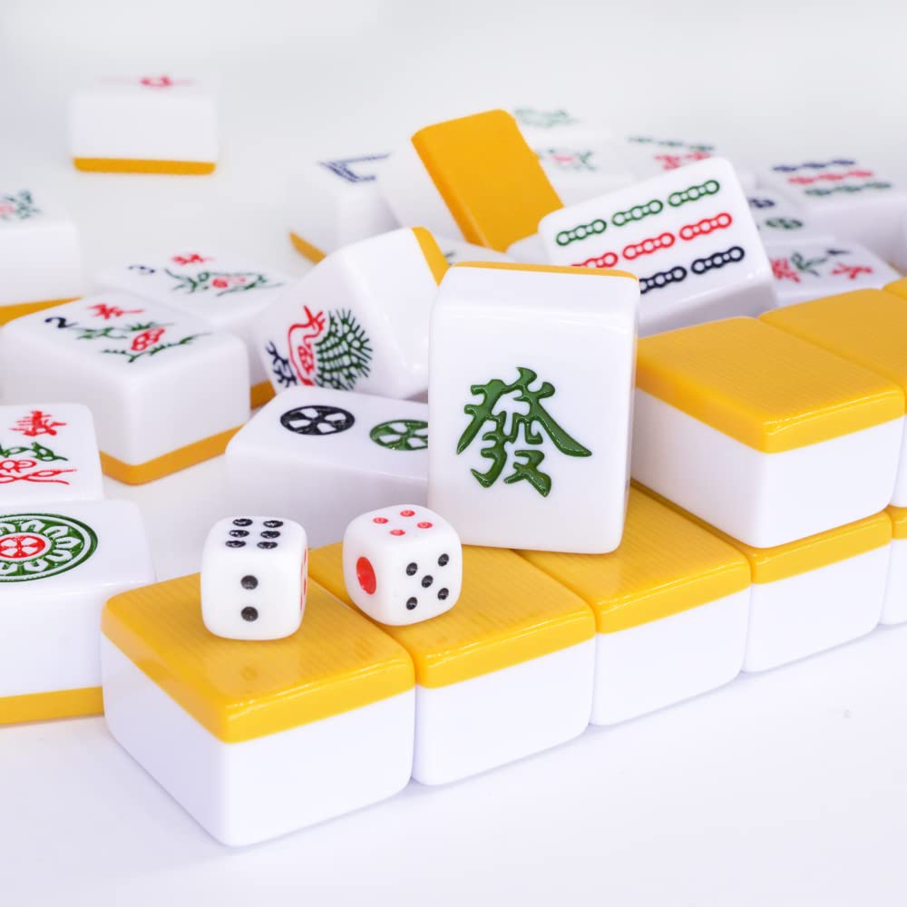 Amazon.com: drizzle Chinese Mahjong Game Set - 146 Medium Size