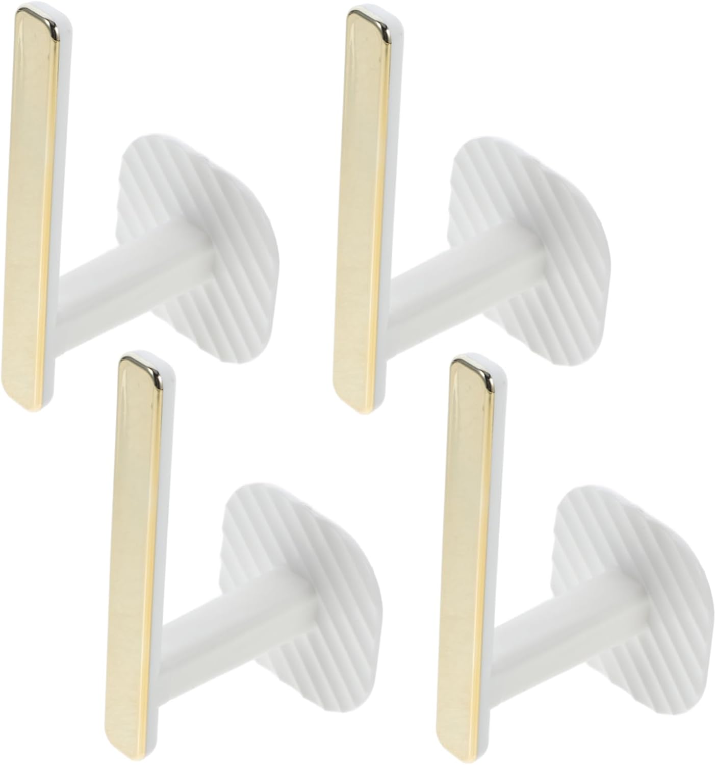 Cabilock 12pcs Self-Adhesive Curtain Hold Hooks No Drill Multipurpose Wall Hooks for Kitchen Utensils and Drapery Tiebacks Modern Elegant Design for Home Organization