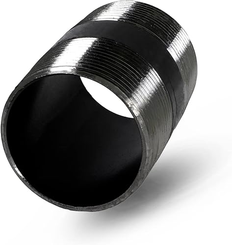Vista 22 de SupplyGiant Tubo de acero negro de 3/4 x 8 pulgadas, tubos de hierro maleable industrial de servicio pesado, niple roscado precortado, ideal