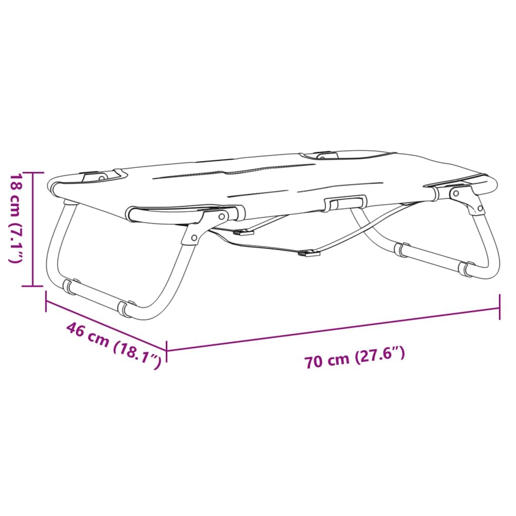 Cuccia pieghevole per cani in tessuto Oxford e acciaio, 70 x 46 x 18 cm, portata fino a 11 kg, per esterni, antiscivolo, pieghevole, ideale per viaggi, cuccioli, anziani, artrosi