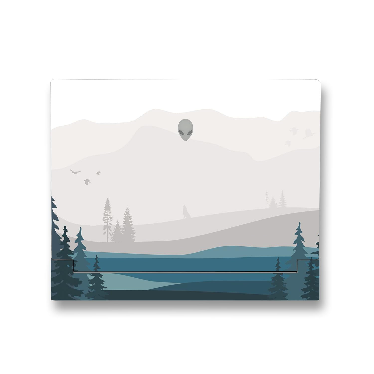 MightySkins Skin Compatible with Alienware X14 R2 (2023) Full Wrap Kit - Tundra | Protective, Durable, and Unique Vinyl Decal wrap Cover | Easy to Apply, Remove, and Change Styles | Made in The USA