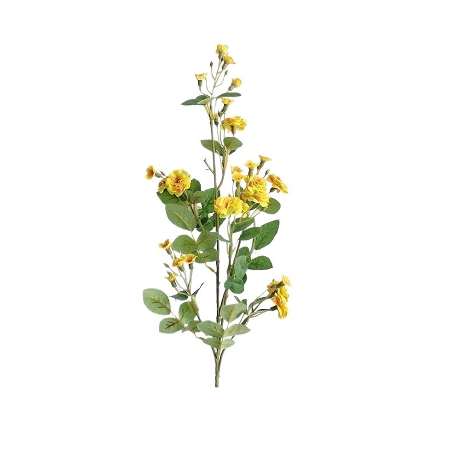 LuoAXINN Artificial Flower Branches 5 Pcs 75CM Artificial Flower Small Rose Indoor Dry Wedding Decoration(Color2)