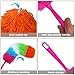 HTOOLPRO 20-Inch Microfiber Hand Duster, Car Interior Detailing Duster, Rainbow Feather Duster for Car, Home, Office Cleaning
