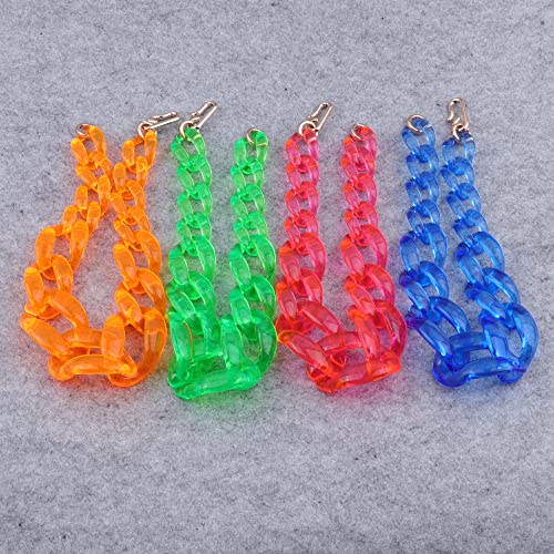 Wiwpar Acrylic Choker Necklace Statement Chunky Fashion Acrylic Necklace Colorful For Women Girls (Green) #TOP1