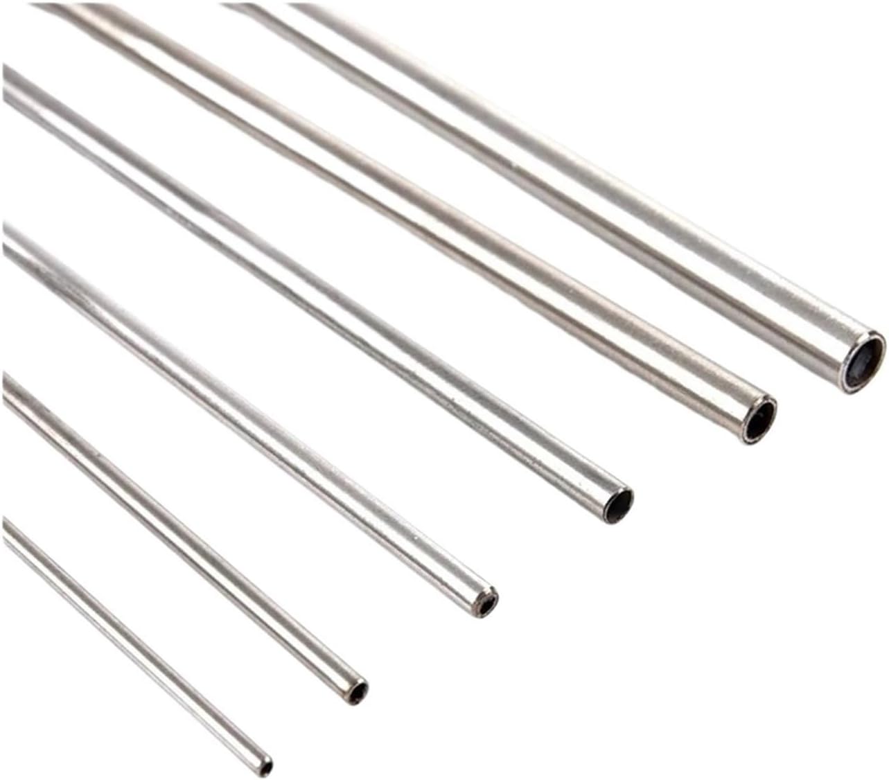 10pcs 304 Seamless Stainless Steel Round Capillary Tube 500mm(OD2.0 xWT0.5mm)