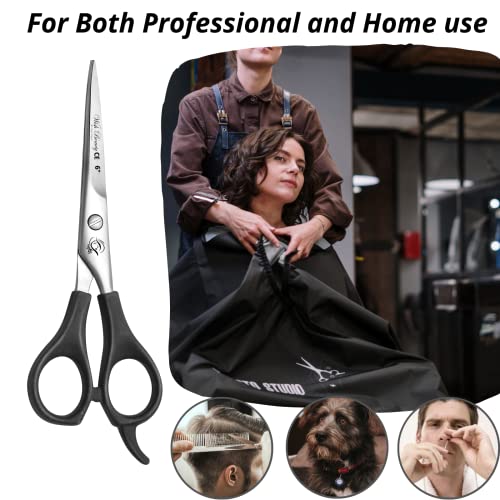 wishbeauty Hair Dressing Scissor Professional, Stainless Steel Hair Cutting Shears for Salon Barbers Men, Women, Children - 6 inch - Image 3