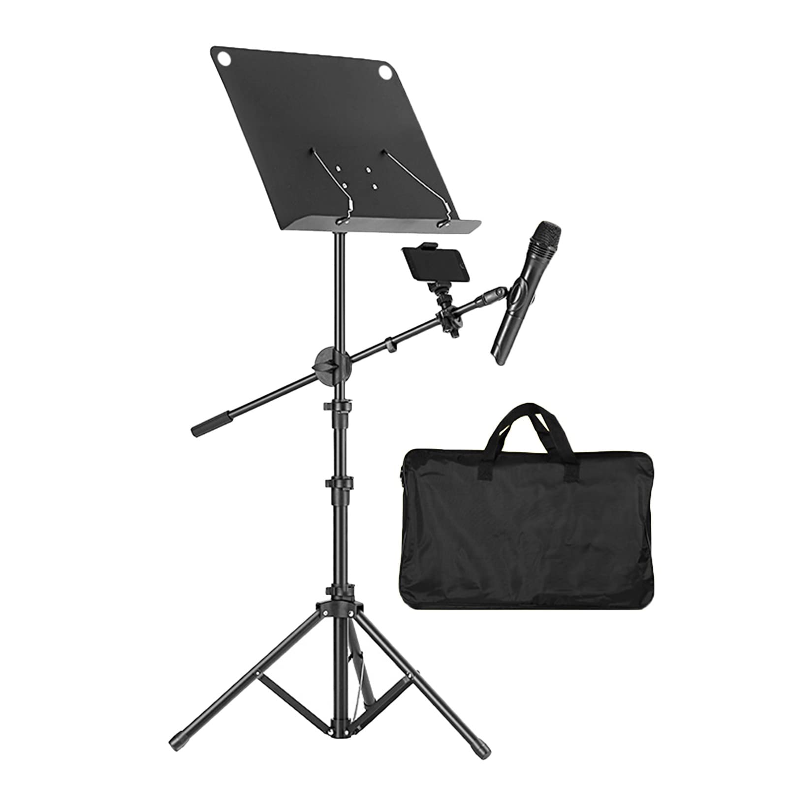 EPIGEIST Musiker Handyhalter | Clip Für Mikrofonständer & Gitarren | Mit 10 Plektren & Reinigungstuch