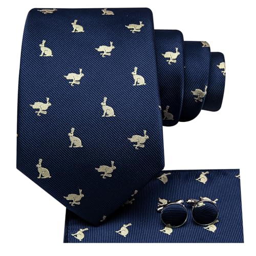 Image of Hi-Tie Men's Tie Sets Silk Paisley Striped Necktie Pocket Square Cuff-links Sets Wedding Business Holiday