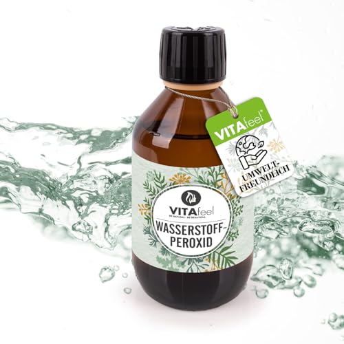 GreatVita VitaFeel Wasserstoffperoxid 250 ml - 3% Lösung | Hochreine Qualität ohne Stabilisator | Vielseitig einsetzbar für Haushalt und technische Anwendungen