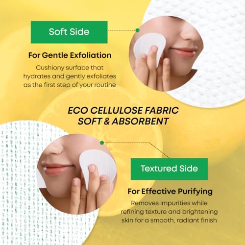 Image of Green Tangerine Radiant Tone Up Pads - Korean Toner Pads with Niacinamide, Centella Asiatica & Vitamin C, Dark Spot Corrector, Tone-Up & Hydrating Face Toner 50 Pad
