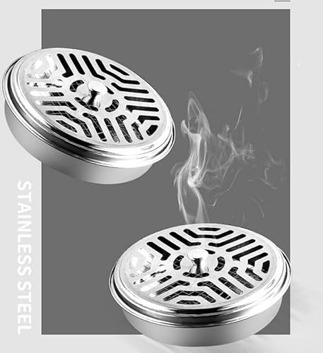 4 Pieces Metal Coil Holder Portable Sandalwood Incense Burner Metal Incense Repellent Holder For Outdoor Use, Camping, Hiking, Fishing #TOP3