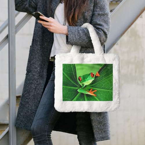 Sac à main peluche grenouille blanc idée cadeau originale femme - 7