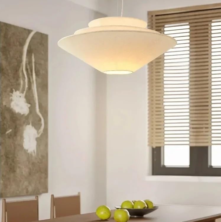Lustre de style chinois moderne suspension en tissu haut de gamme D50CM