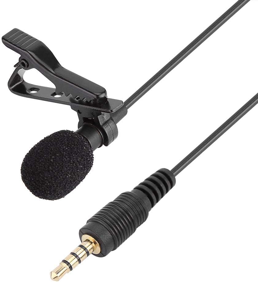 Image of coku 1.5 Meter Wired Collar Mic for Mobile, YouTube, Singing & PC | Lavalier Microphone with Noise Filter for Smartphone, DSLR, Laptop, Audio & Voice Recording - Plug & Play (1.5 Meter)