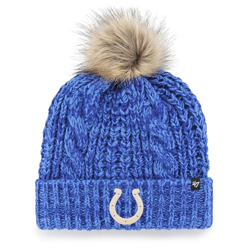 47 Women's Royal Indianapolis Colts Meeko Cuffed Knit Hat with Pom