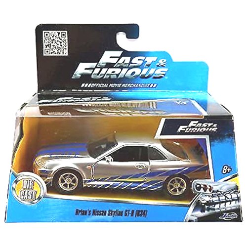 Jada 1:32 Fast & Furious Brian's Nissan Skyline GT-R (R34)