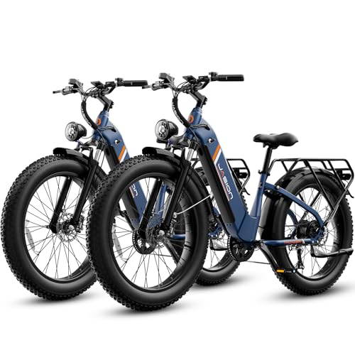 Jasion Thunder Electric Bike for Adults,1800W Peak Fat Tire E Bikes,26''x 4'',80 Miles with 864Wh Removable Battery Ebike, 30+MPH Max Speed Bicycles,Hydraulic Brakes,Front Suspension
