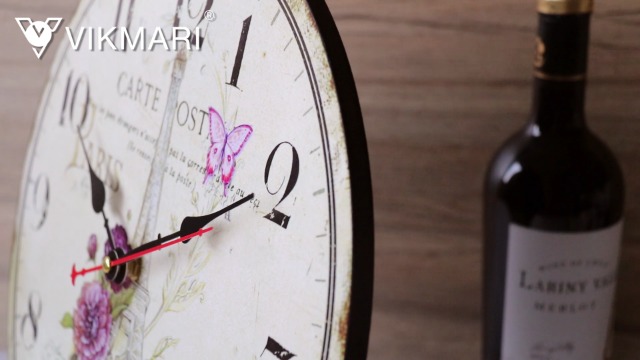 Amazon.com: VIKMARI 14 Inch Wall Clock, Vintage/Country/French