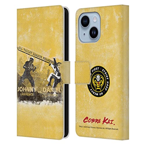 Étui iPhone 14 Plus Cobra Kai fini les rayures avec ce portefeuille en cuir