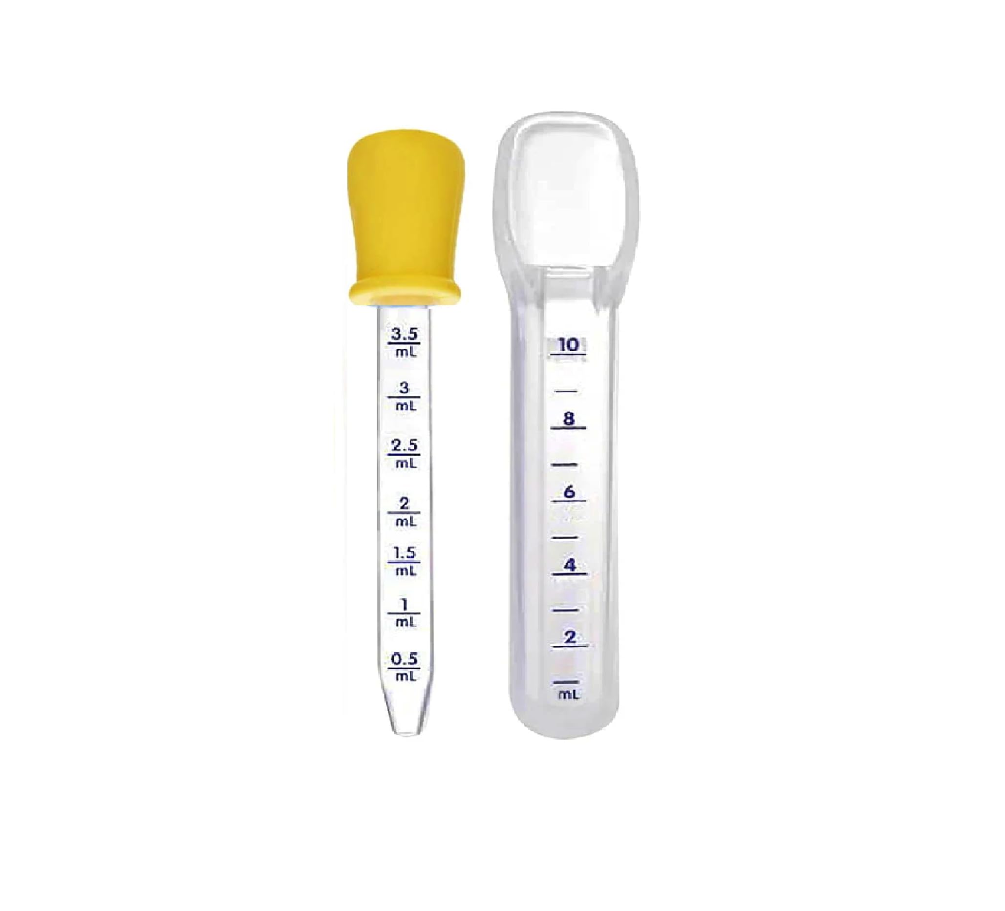 Baby Medicine Feeder Set with Graduated Dropper and Spoon | Very Easy to Feed Medicine |for New Borns|2-48 Months(Blue)(Pack of 1) (Yellow)-image-30