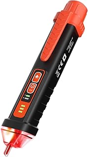 Non Contact Voltage Tester Pen, Electrical Tester Pen, AC 12/48-1000V Dual Sensitivity, Live/Neutral Wire Detector with LED Flashlight & Audible Alarm, Safety Certified, Breakpoint Finder