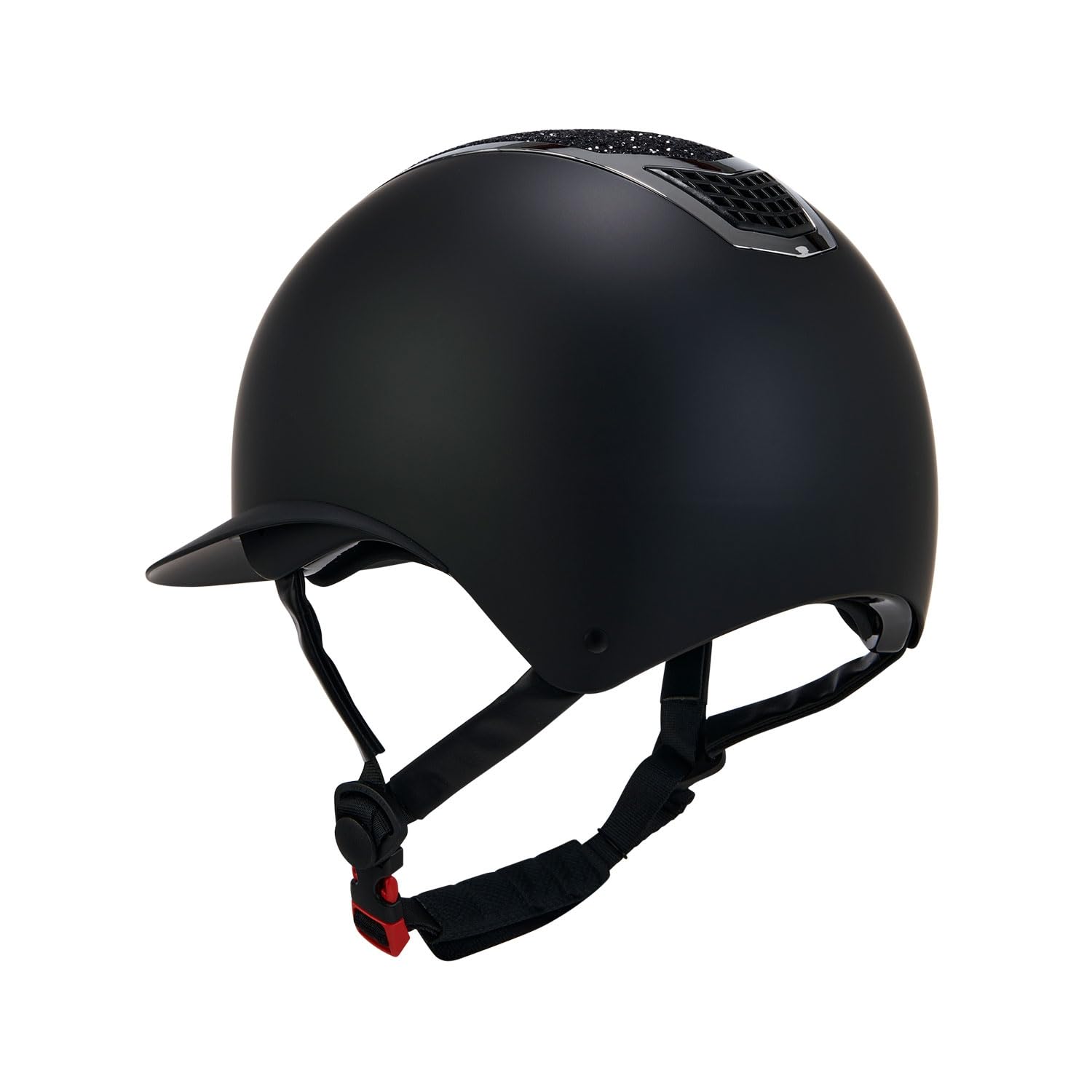 Casco Modello Eclipse Stone Mat Wide Viser M, Nero-Oro Rosa - Materiali resistenti agli urti, visiera larga, leggero, sistema di regolazione automatica