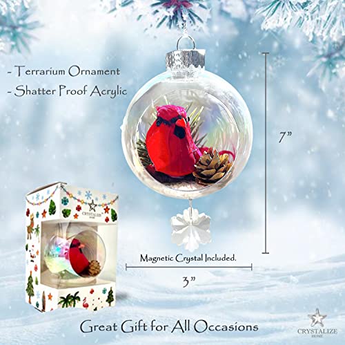 Crystal Birthday Gifts Christmas Ornaments Or Red Bird Cardinal Gifts Christmas (Cardinal) #TOP1