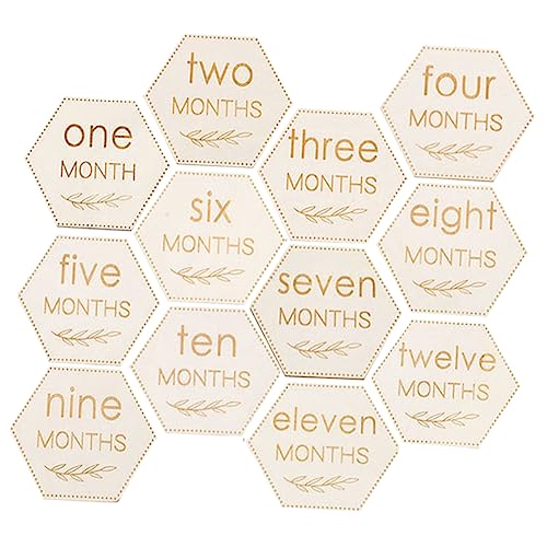 Toyvian 12 Piezas Tarjetas De Para Bebés Y Tarjeta De Bebe De Bebé Tarjetas Mensuales De Bebe Coche De Juguete Señal De Anuncio De Bebé Álbum De Fotos De Bebé Equipo Jugar Boj