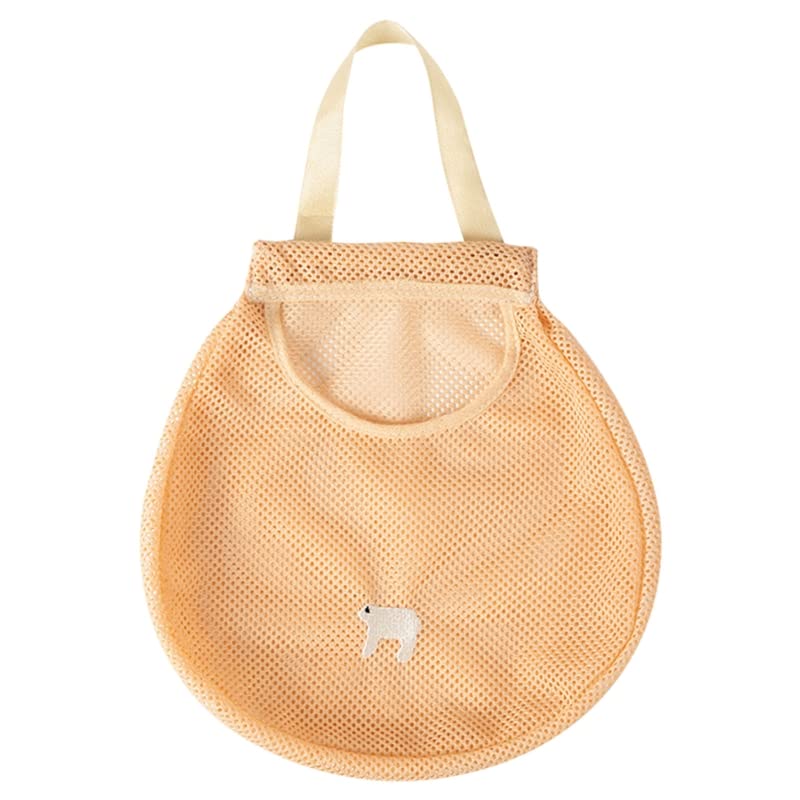 Grbewbonx Reusable Shopping Bag Kitchen Wall Mounted Fruit and Vegetable Storage Hanging Bag Garlic Onion Hollow Mesh Bag Vegetable Hanging Bag for Kitchen