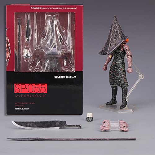Duezkup The Pyramid Head Action Figure Evil Red Pyramid Thing Bogeyman Pvc Model Toy Computer Desk Decoration #TOP5