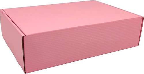Miniatura 5 de Cajas de envío rosadas para pequeñas empresas, paquete de 20 cajas de cartón corrugado de 12 x 9 x 4 pulgadas para envío, embalaje, regalos de