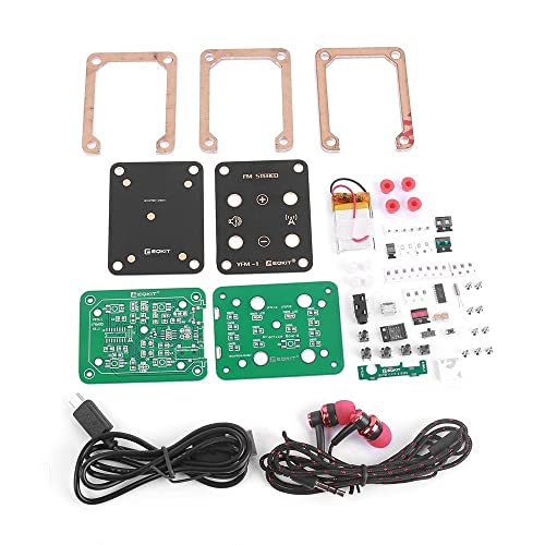 Kit de receptor de radio FM, radio estéreo, kit de bricolaje 76-108 MHz AM Radio FM Proyecto de soldadura Kit para soldar, aprendizaje, enseñanza y educatio en casa Cover