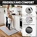 YDKGL Kitchen Rugs Mat Non Slip Washable, Super Absorbent Kitchen Mats for Floor, Rubber Backing Soft Braided Standing Floor Mats Sink Mat Runner Rug, Easy to Clean and Maintain, Gray 17