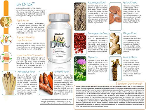 Liv D-Tox - 60 Capsules - Liver Detox and Cleanse Support Health Supplement, with Turmeric Root Extract, Milk Thristle, and Asparagus - Image 7