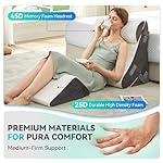 BDEUS 4PCS Bed Wedge Pillow Post Surgery, Orthopedic Sleeping Wedge Pillow Set for Back, Neck and Leg Pain Relief, Acid Reflux, GERD, Memory Foam Support Pillows for After Surgery, White - Image 5