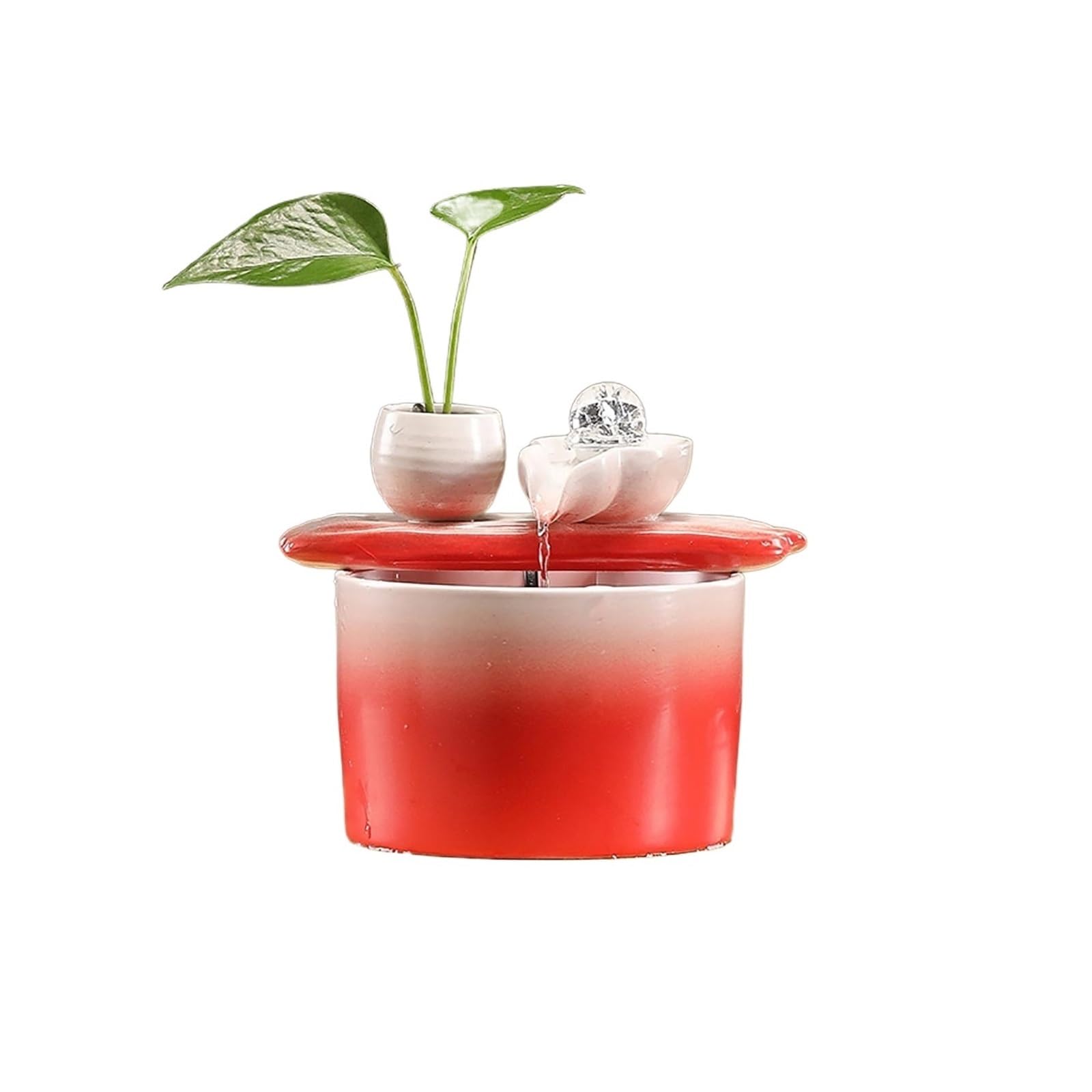 Water Feature Indoor Tabletop Fountain Ceramic Meditation Relaxation Indoor Fountains