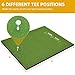 Shopsource Golf Mat, 5×4ft Golf Hitting Mat for Indoor Outdoor, Top-Notch Artificial Turf Practice Mats with 9 PU Golf Balls+3 Rubber Tees+7 Tees, PRO-31MM Anti-Slip Bottom Training Mat