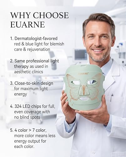 Image of Red Light Therapy for Face, 324 LEDs FDA Cleared | Red Light Therapy Mask, Anti-Fine Line, Anti-Wrinkle, Anti-Acne, Skin Firm, Gift for Women