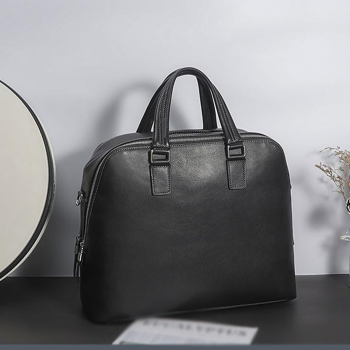 Men's handbag top layer cowhide business leather document bag business briefcase3