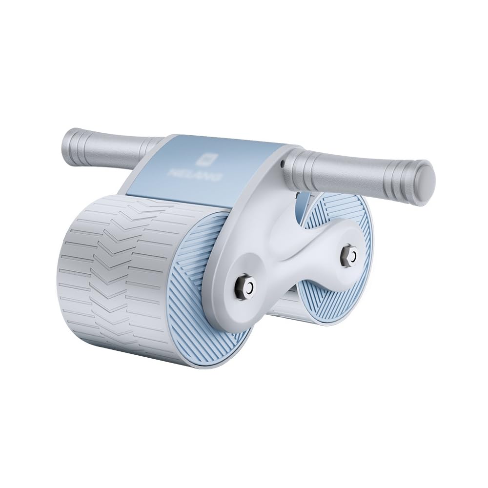 gepas Automatic Rebound Abdominal Wheel, Rebound Abs Workout Equipment For Gym Household, Double Wheel Abdominal Wheel Home Gym Equipment (Blue)