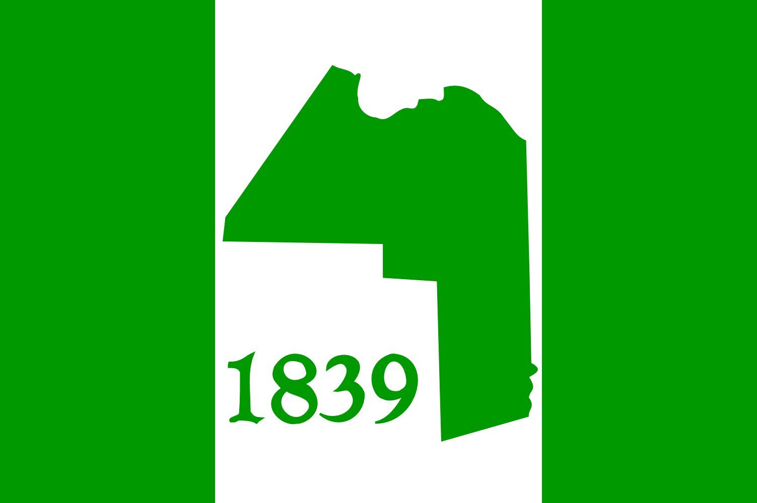 Drapeau Aroostook County Maine grand modèle résistant aux UV et intempéries