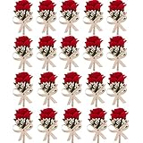 Aivanart 20 Pcs Rose Boutonnieres Groom Flower for Wedding Party Prom Man Suit Decoration