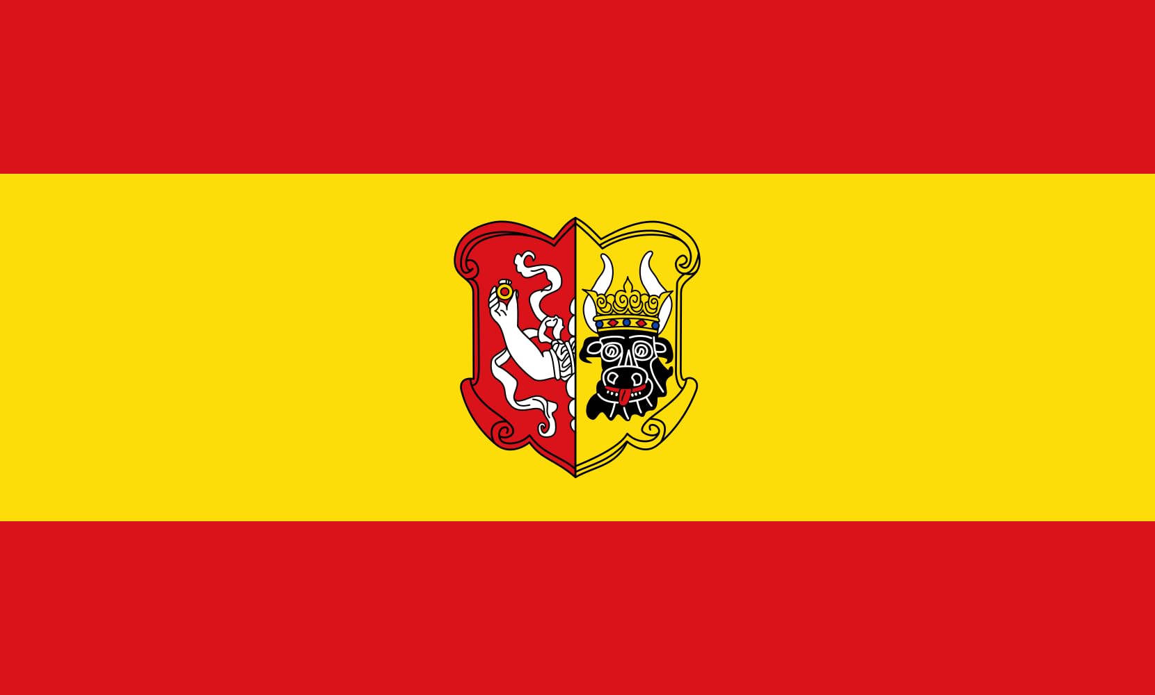 Drapeau Neustrelitz 1.35m² | Grand Pavillon Grand Format pour Mât Extérieur